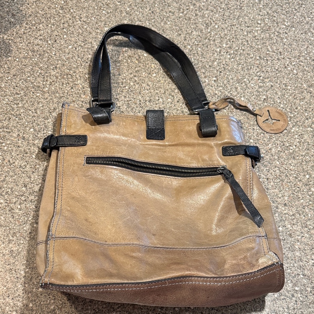 Pikolinos leather satchel bag